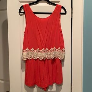 Red-orange romper